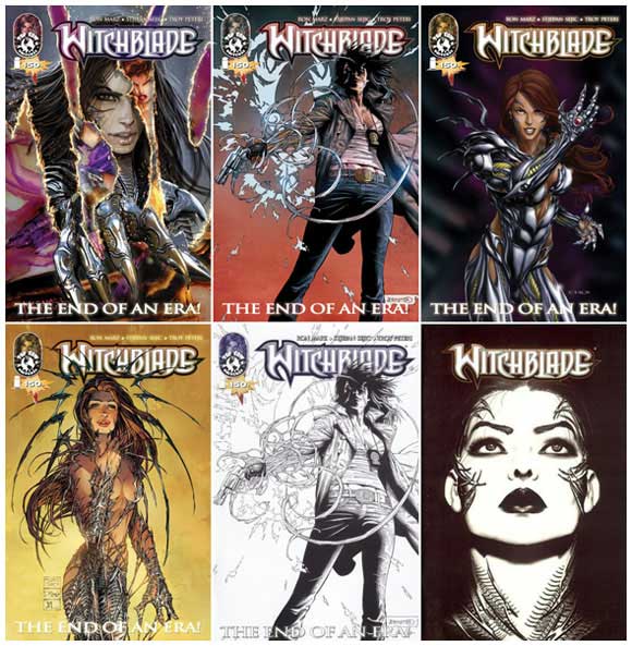 Witchblade #150 The other 6 covers