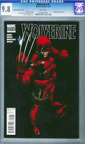 Wolverine #1 Deadpool Retailer Incentive cover CGC 9.8