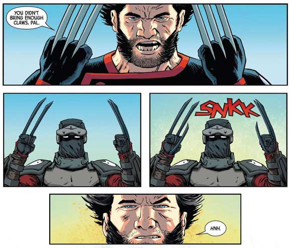 Return Of Wolverine #2 Wolverine meets his match (interior panel)