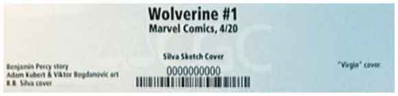 Wolverine Volume 6 #1 Silva Sketch CGC Label