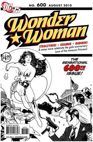 Wonder Woman #600 Hughes Black & White