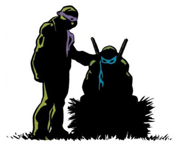 X-Files/Teenage Mutant Ninja Turtles Conspiracy #1 Interior Sample: turtles