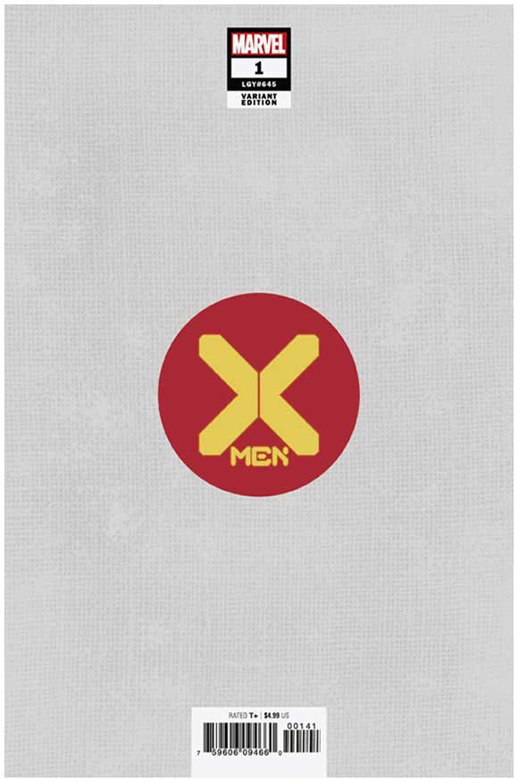 X-Men #1 Artgerm Virgin Variant back cover