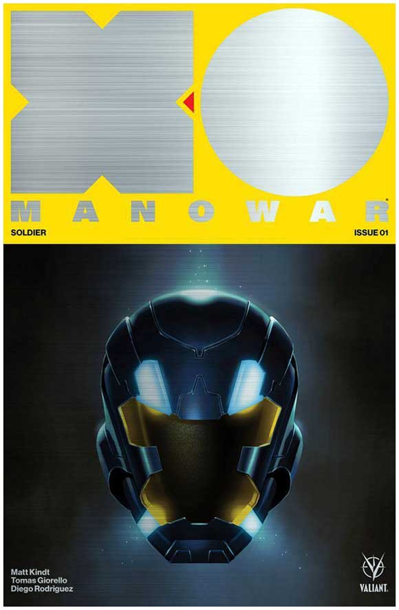 X-O Manowar #1 Brushed Metal Monika Palosz 1:500 Retailer Incentive Cover Variant 1:500 Retailer Incentive